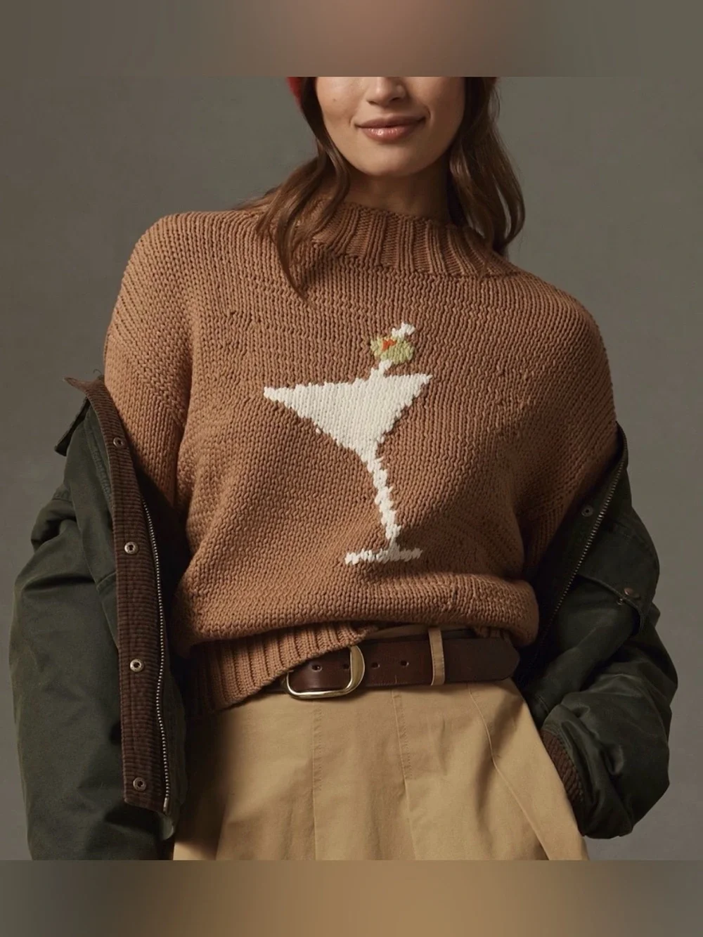 NWT Anthropologie Maeve Rachel Antonoff Après Ski Martini Turtleneck Sweater- SP